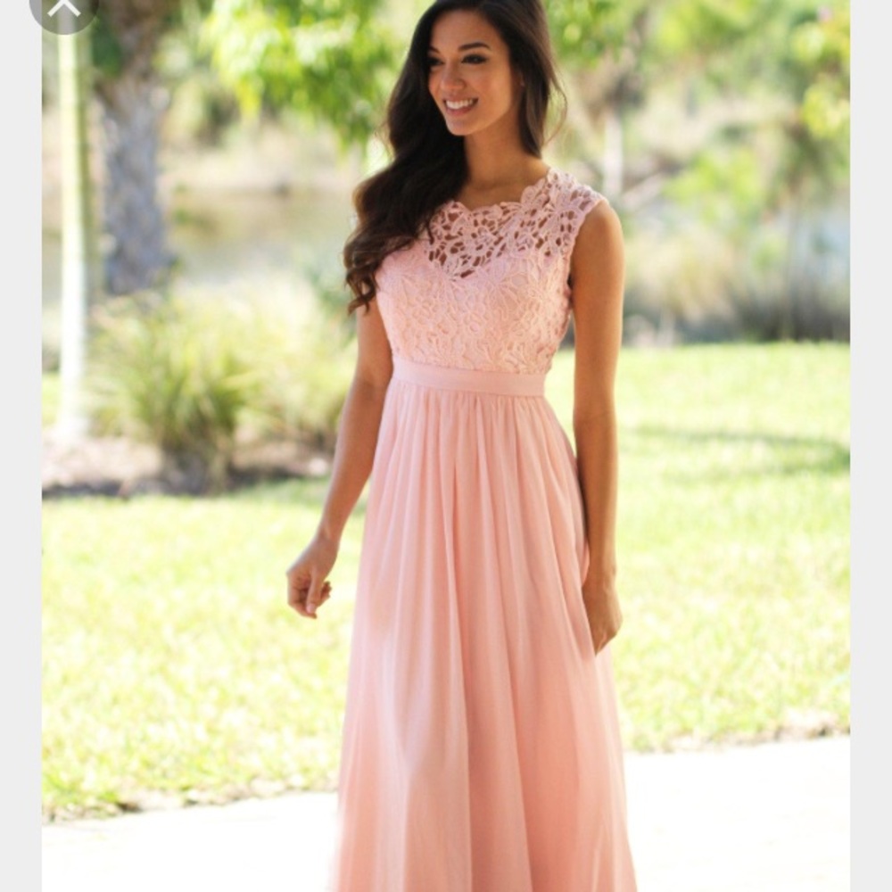 Formal Lace Chiffon Dress