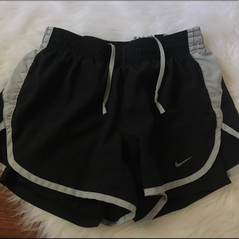 Black and grey Nike shorts