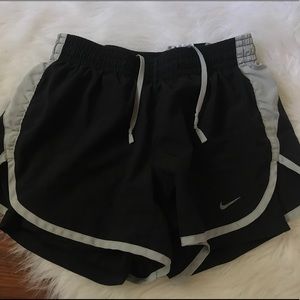 Black and grey Nike shorts