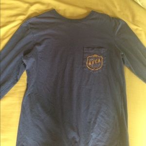 RVCA Blue Long-Sleeve