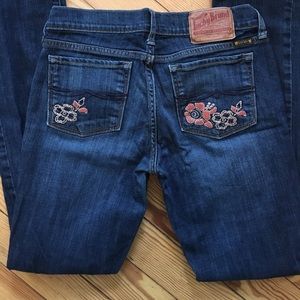Lucky Brand Embroidered Pocket Jeans