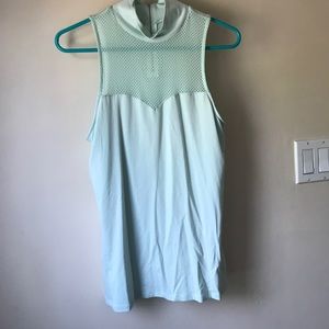 Express mint mock neck sleeveless shirt