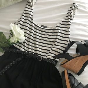 Lily Rose black&white maxi dress