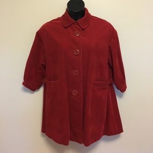 ANTHROPOLOGIE Elevenses Button down coat. Size 2.