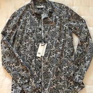 Versace Camicia Slim Combinazione Button Down