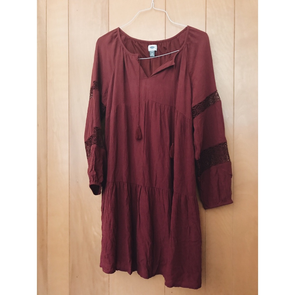 maroon dress