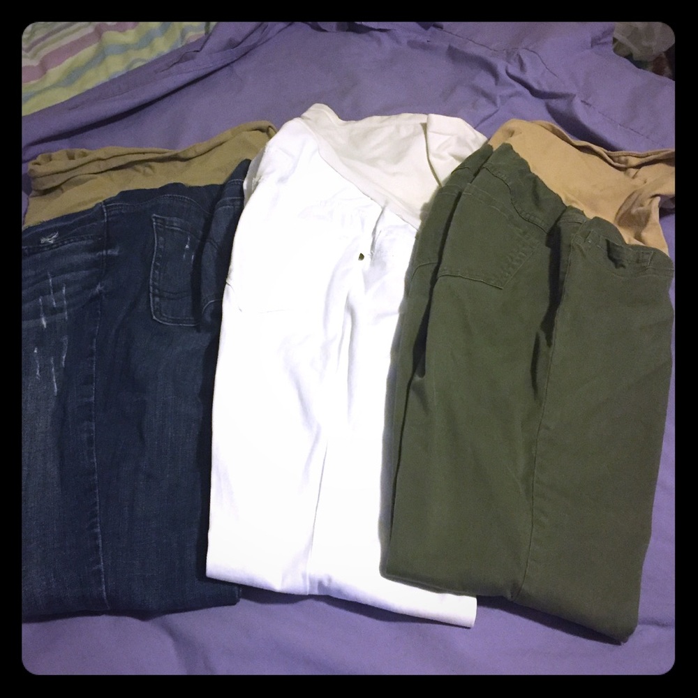 Bundle of 3 maternity skinny pants