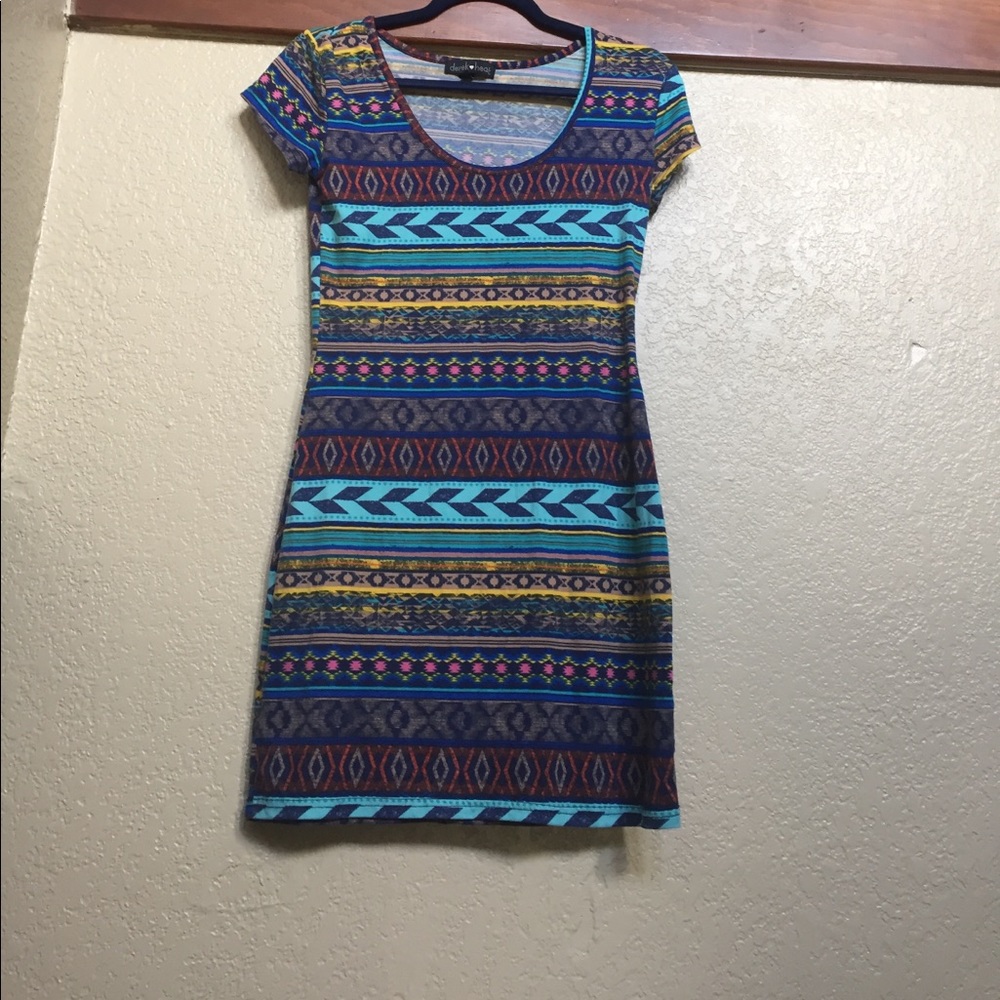 Multi colored Aztec dress