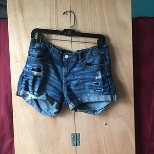 aeropostale midi jean shorts