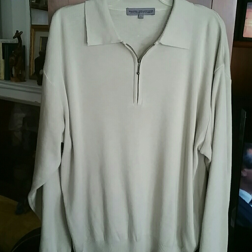 Men long-sleeve cardigan - Size Large