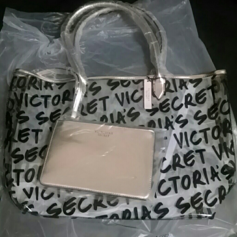 Victoria's secret tote with matching wristlet