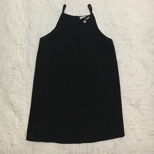 Black high neck tank top