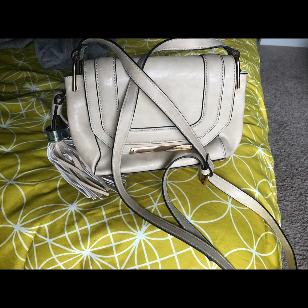 Cream Crossbody Handbag