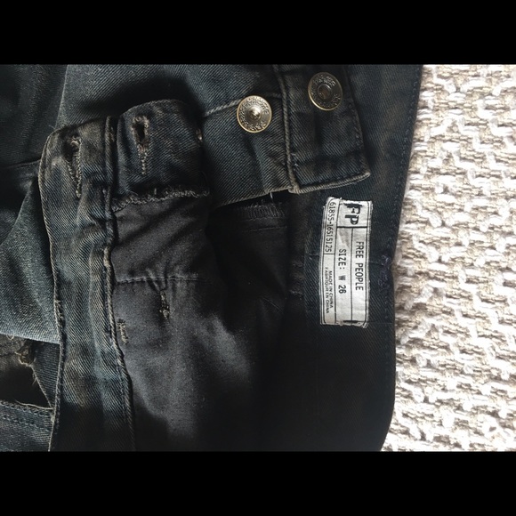 Free People Black Fringe Shorts - Picture 3 of 3