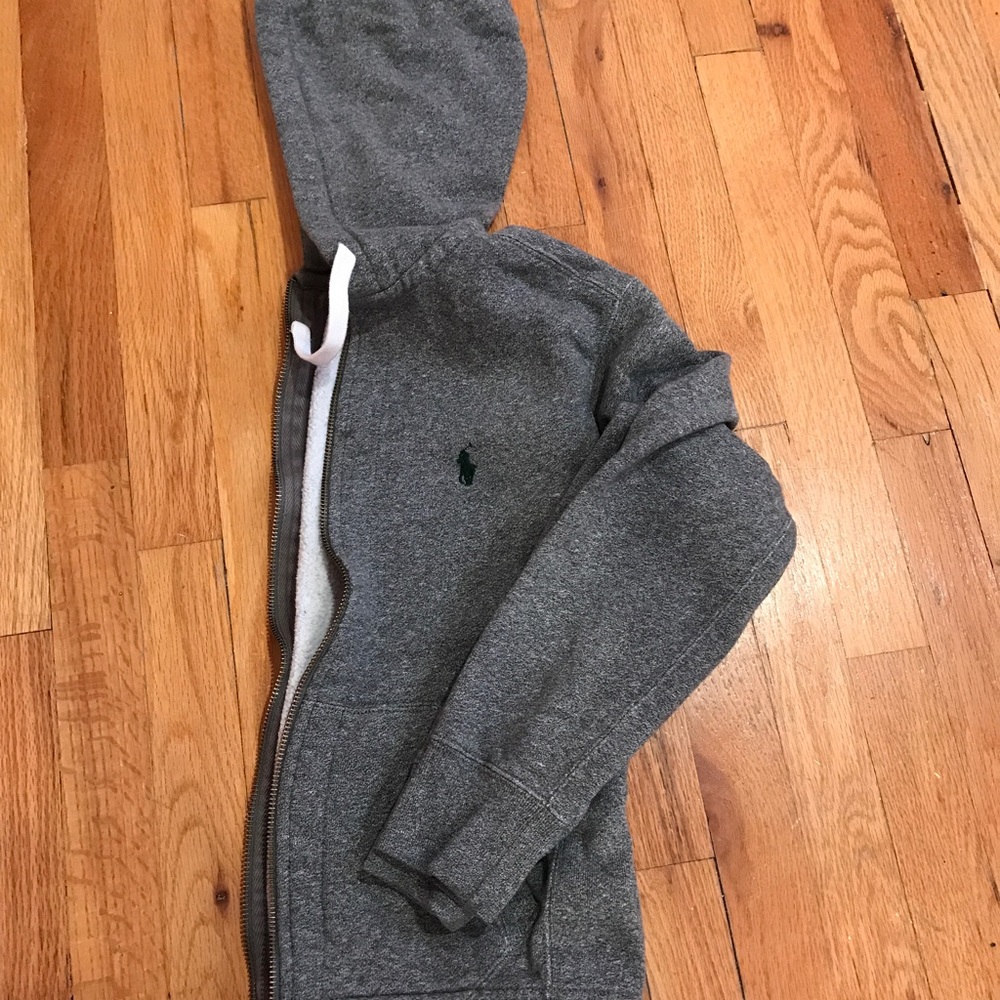 Grey Polo by Ralph Lauren zip up sweatshirt