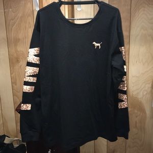 Victoria's Secret PINK open back long sleeve tee