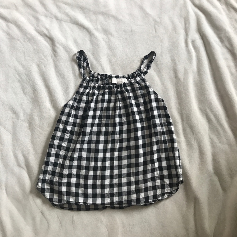 Ann Taylor gingham tank - Picture 2 of 4
