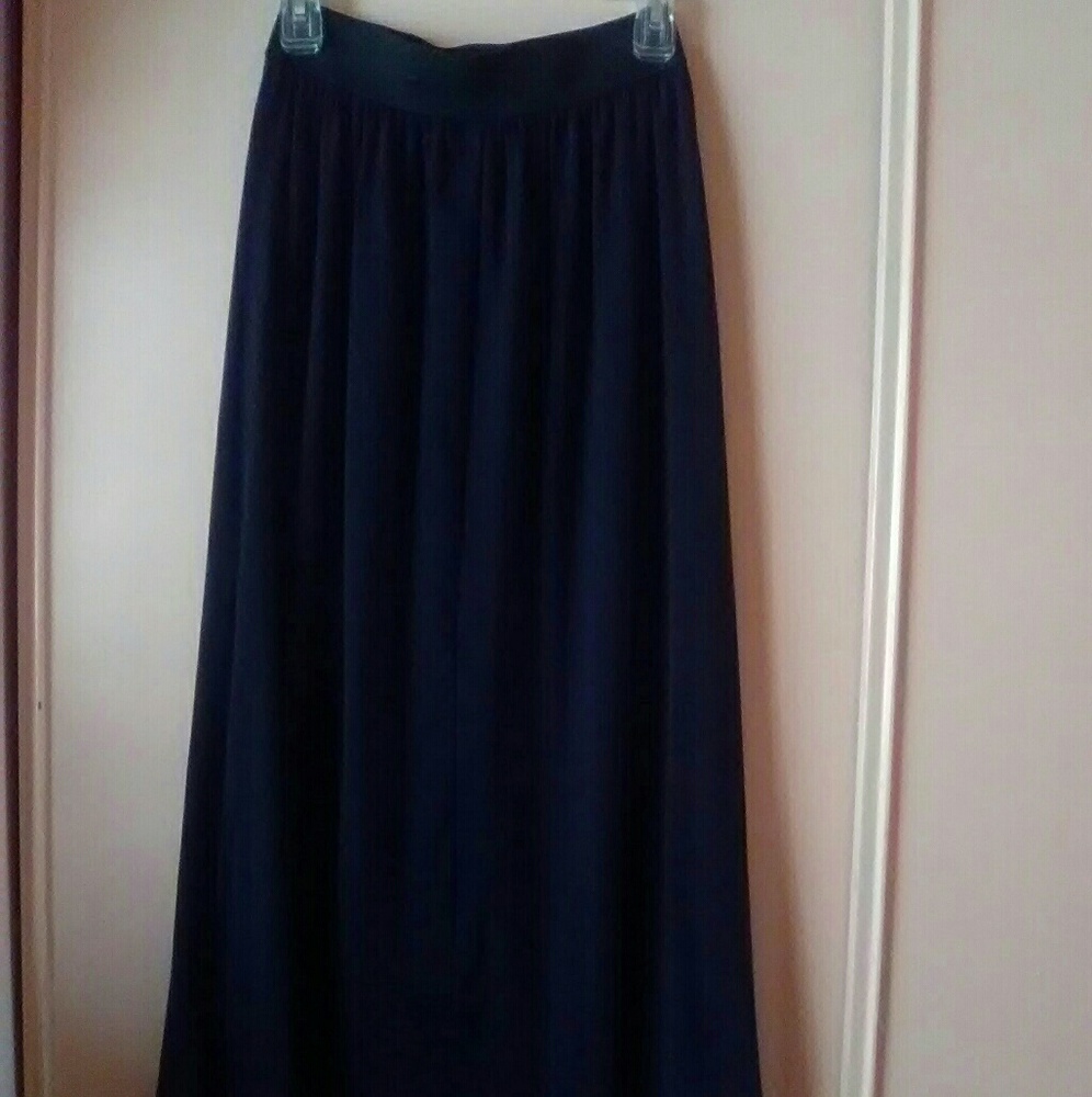 Black maxi skirt