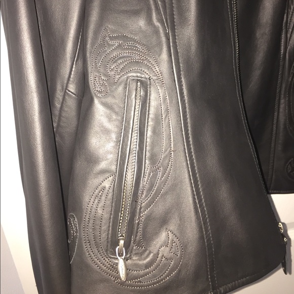 Ladies leather Harley Davidson riding jacket - Picture 3 of 7