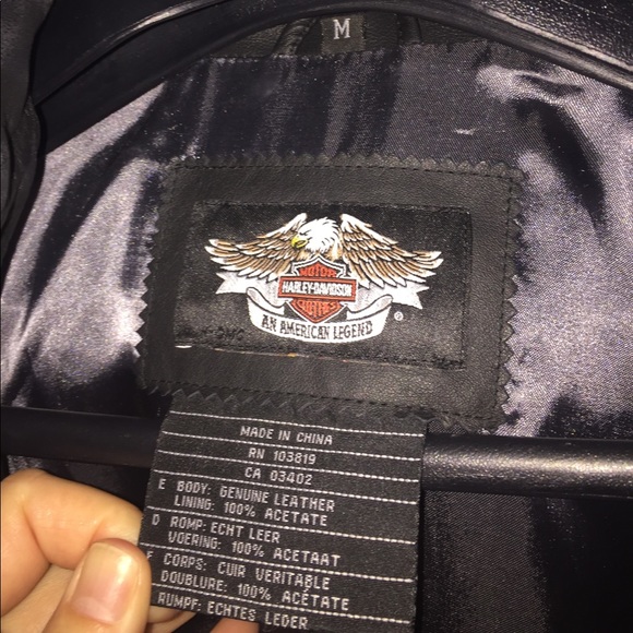 Ladies leather Harley Davidson riding jacket - Picture 4 of 7