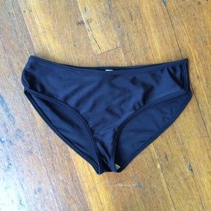 American Apparel Black nylon tricot bikini bottom