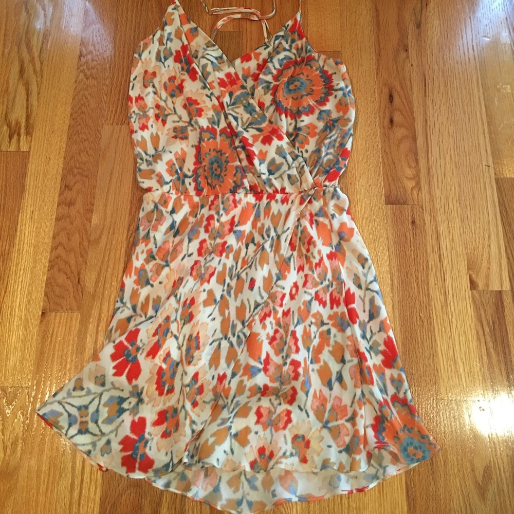 Haute hippie silk print dress xs