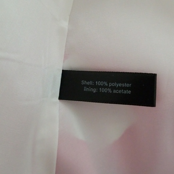 Strapless Pink and White dress with Black Sash - Picture 6 of 6