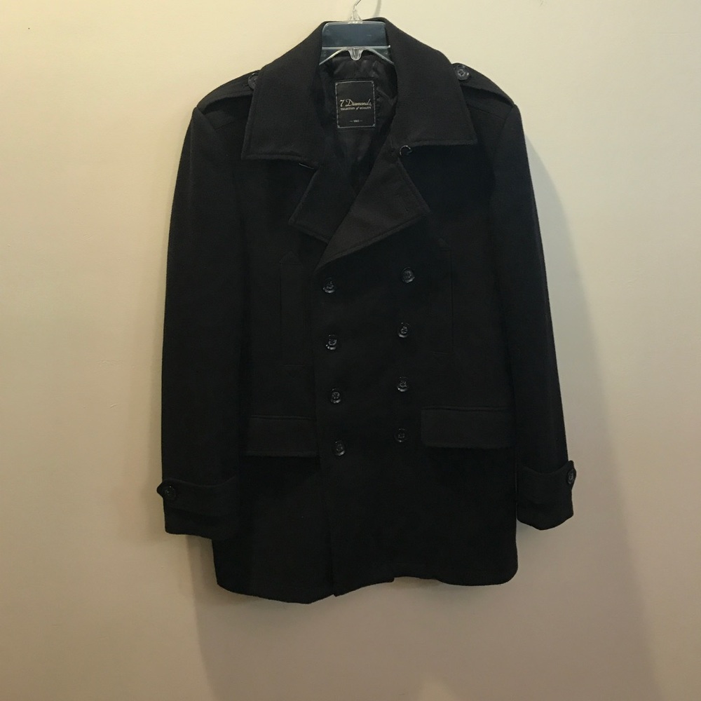 7 Diamonds double breasted pea coat