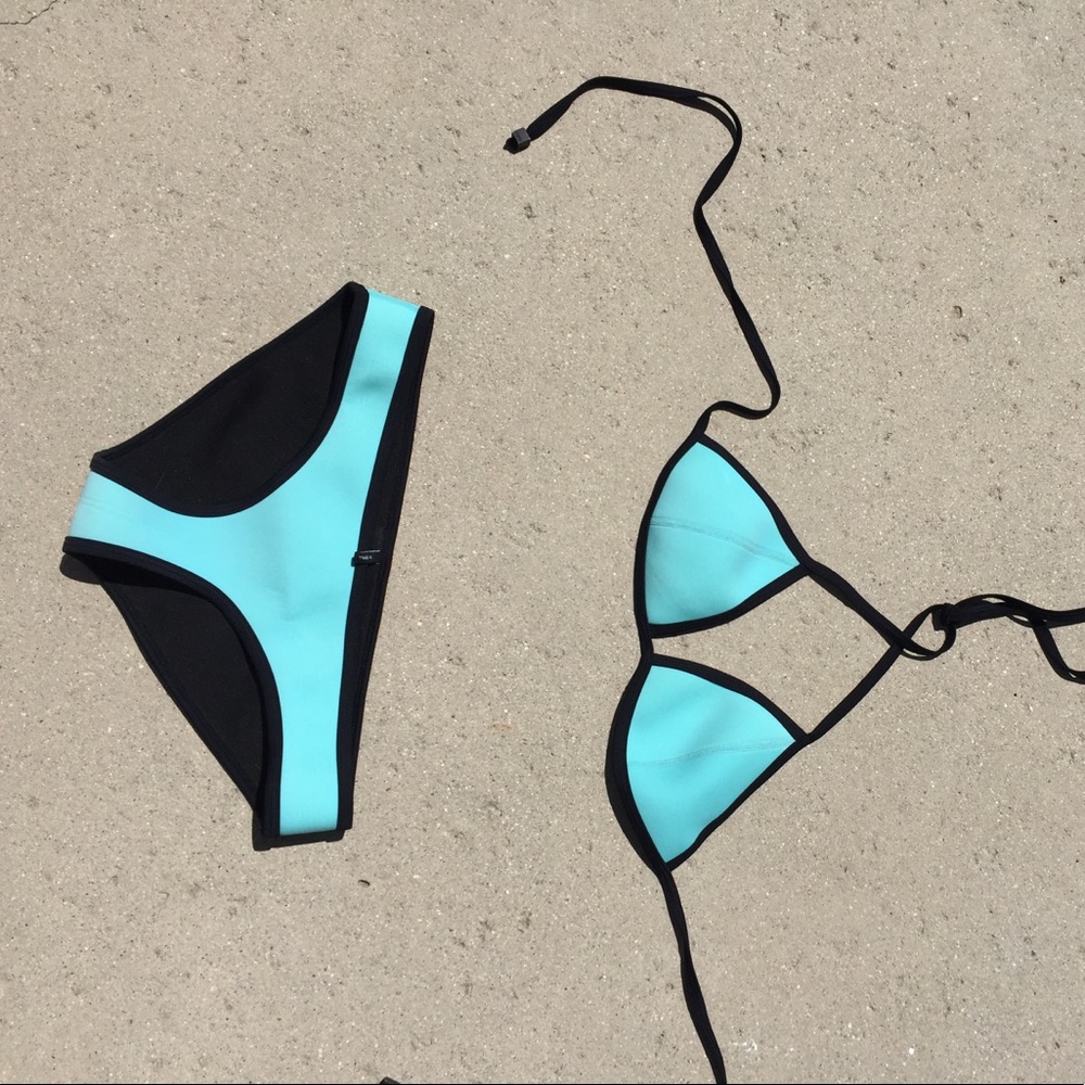 Turquoise Triangl Bathing suit
