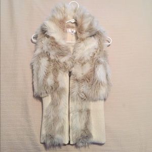 Cream Fur Vest