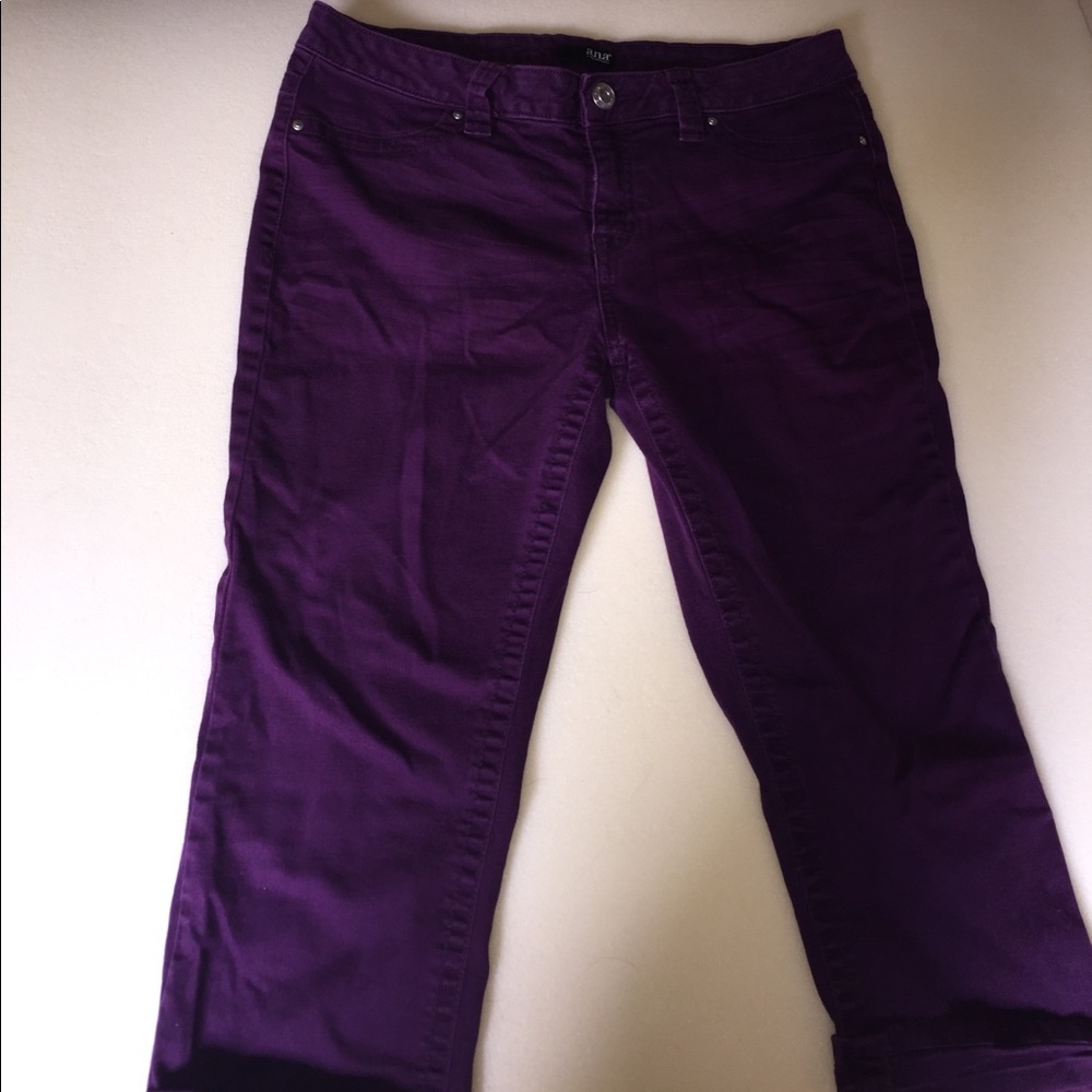 Purple jean capris!