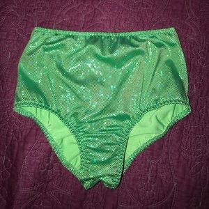 iheartraves green holographic bottoms