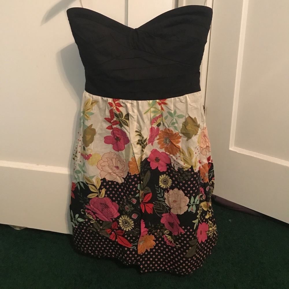 Trixxi Floral Strapless Dress