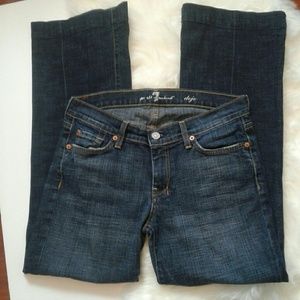 7 For All Mankind dojo Dark Denim Jeans