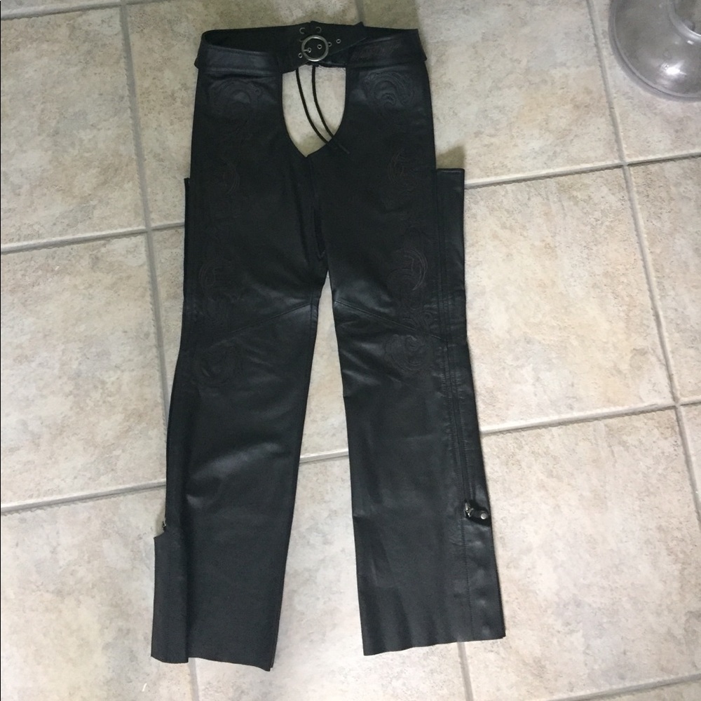 Ladies Harley Davidson riding chaps