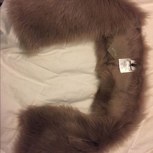 J crew fur shawl