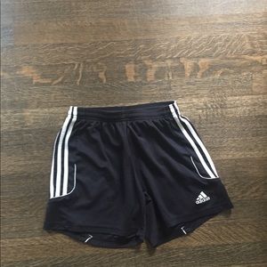 black Adidas shorts