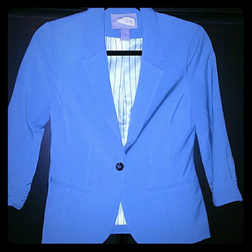 Soft Blue Blazer - perfect for Fall!