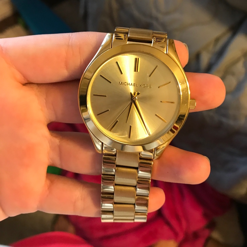 MICHAEL KORS women's gold watch
