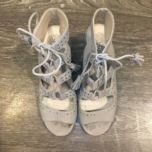 Vince Camuto Leather Lace-Up Sandals Size Size 7