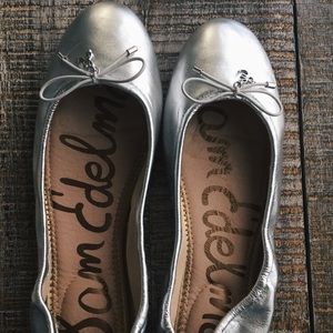 Sam Edelman silver flats