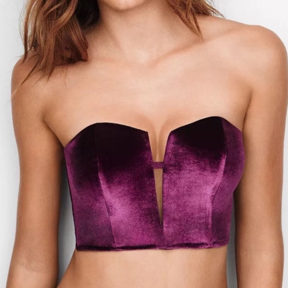 SOLD VS Dream Angels velvet and lace bra/bralette - Picture 7 of 8