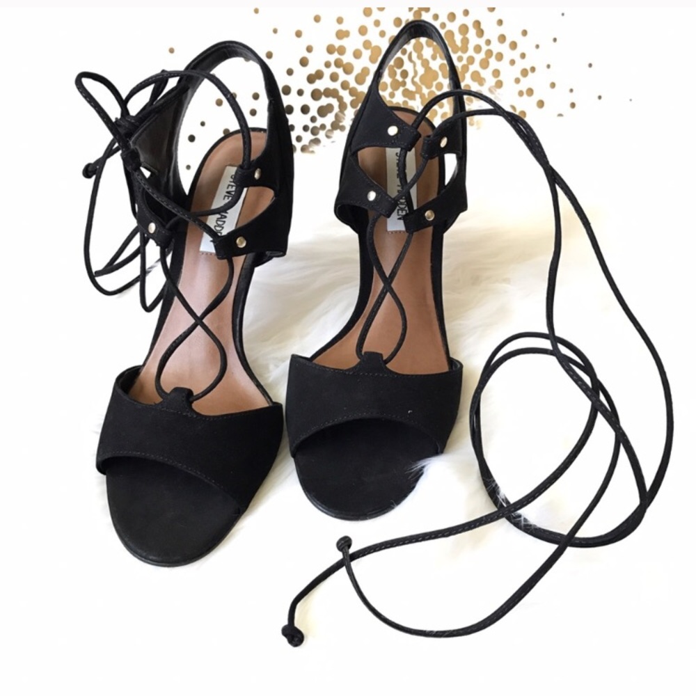 Steve Madden strappy ankle tie heels