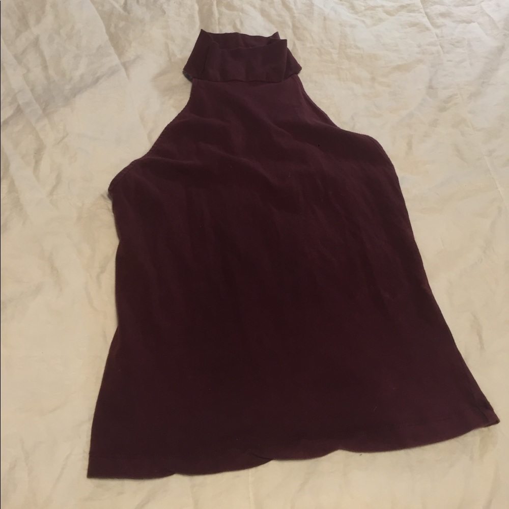 Red Turtleneck Tanktop