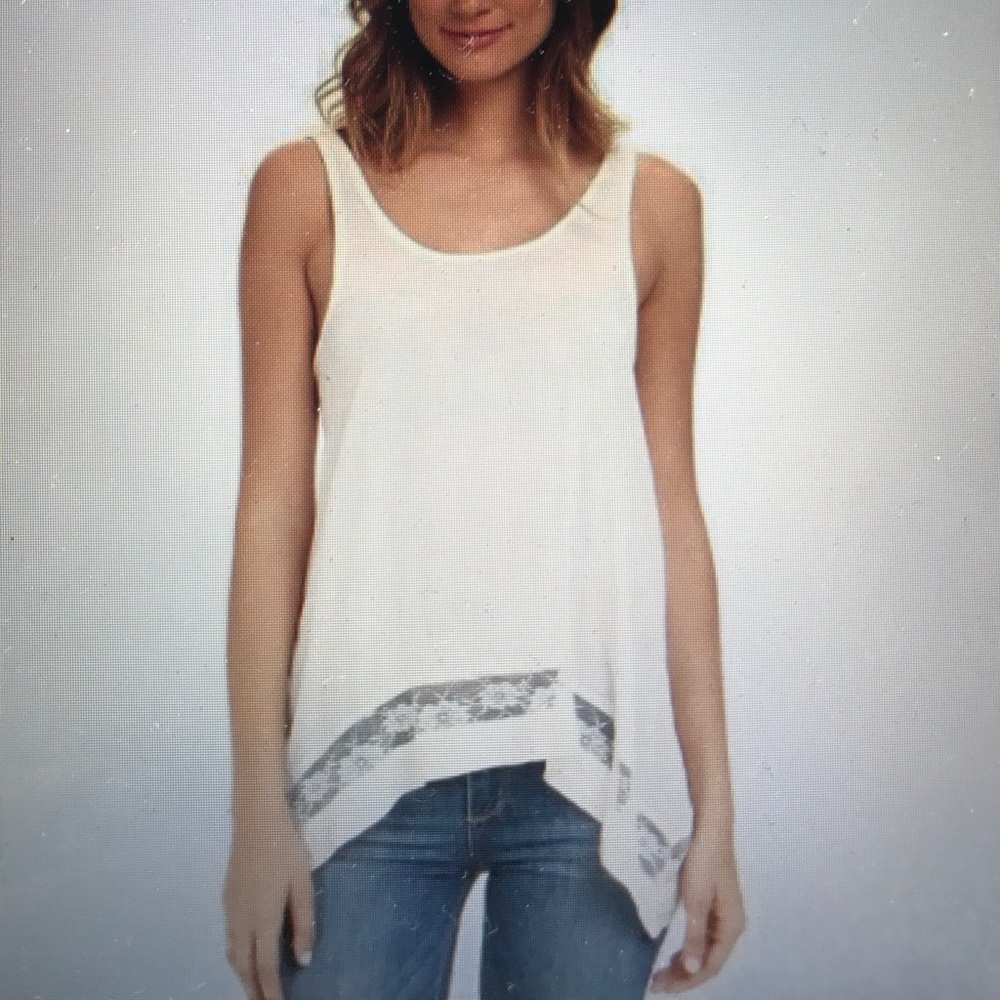 Silk tunic tank top