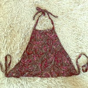 AMERICAN APPAREL HALTER CROP-TOP