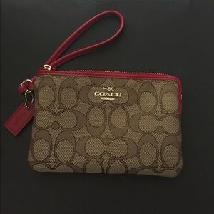 Coach mini wristlet NWT