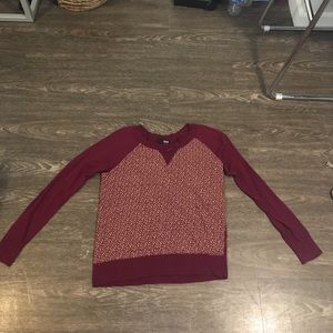 Maroon and Gold Sweater Size Medium