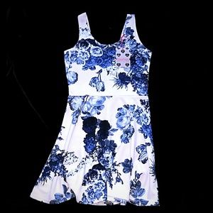 Boohoo Floral Skater Dress