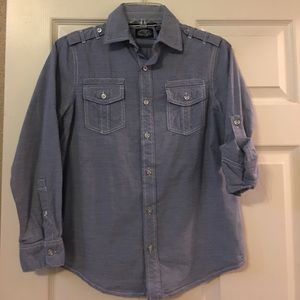 Boys, size 12, button up shirt. Great condition.